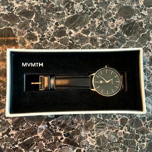 New black and rose gold MVMT watch